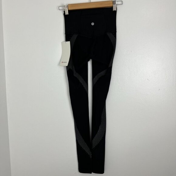 Lululemon Mapped Out High Rise Tight Black/Glacier Grey 28" - Picture 12 of 12